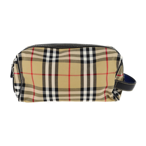 Burberry Clutch Bag Canvas Leather Beige - Picture 1 of 6